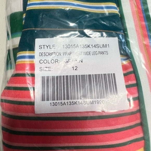 NWT‎ Marée Pour Toi wrap front wide leg pants size 12 - Picture 4 of 8